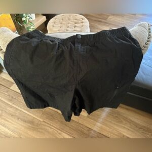 George black Elastic Shorts